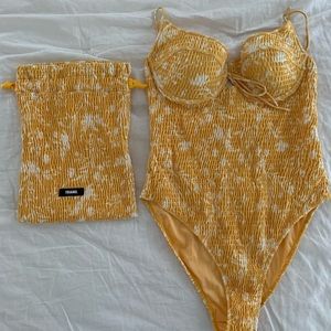 Triangl Floral Print One Piece Swimsuit